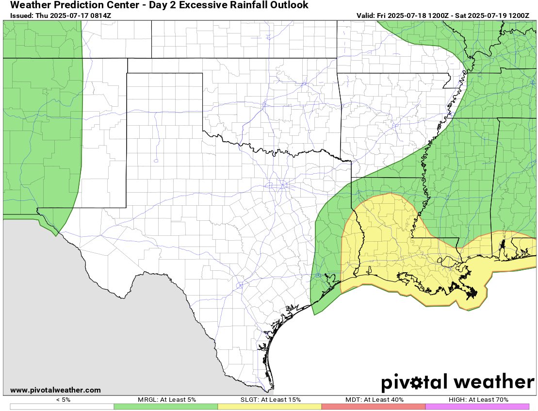 JeffLindner1's tweet image. Moisture increases later today, but looks like the heaviest rains with 93L will remain east of our local area #houwx #txwx