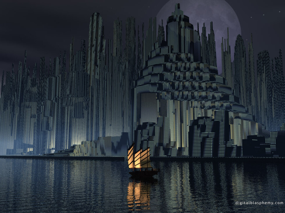 dblasphemy's tweet image. Good morning and happy Throwback Thursday! Here's a piece I rendered back in 1999.
