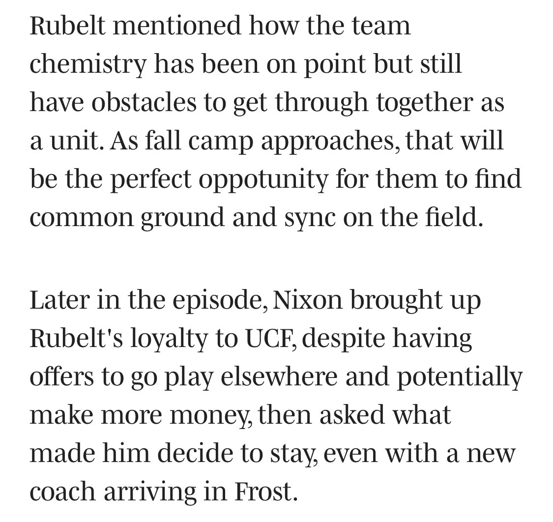SSN_UCF's tweet image. "I don't need to leave to be great. I can be great here. It's become like real family."
- Paul Rubelt, my new active favorite player
That’s odd. 🤔 I don’t recall him ever entering the Portal.
Link: si.com/college/ucf/wh…
