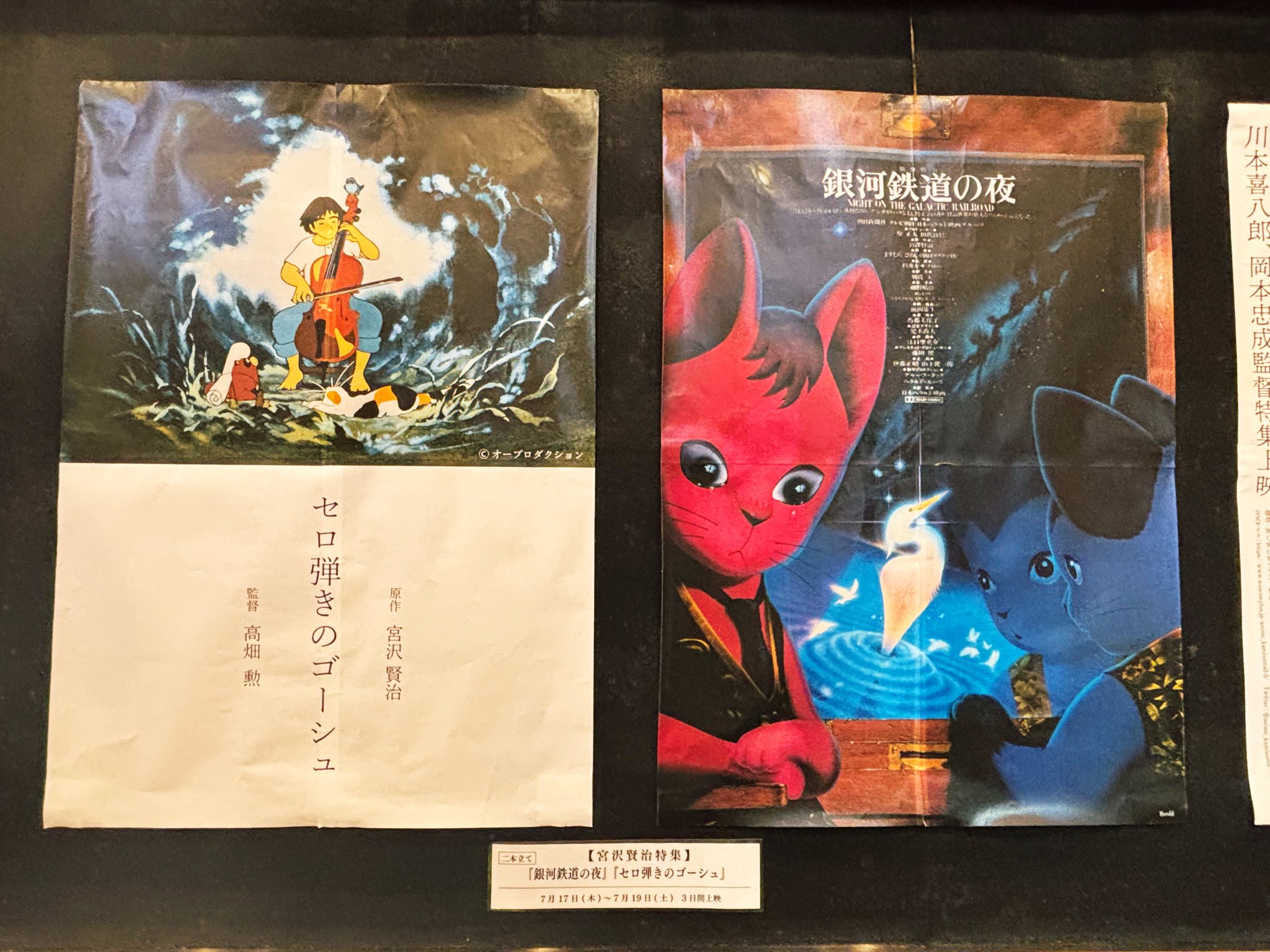 【11】セロ弾きのゴーシュ 映画　ポスター セロ弾きのゴーシュポスター（ピンク） - Anido Web Shop