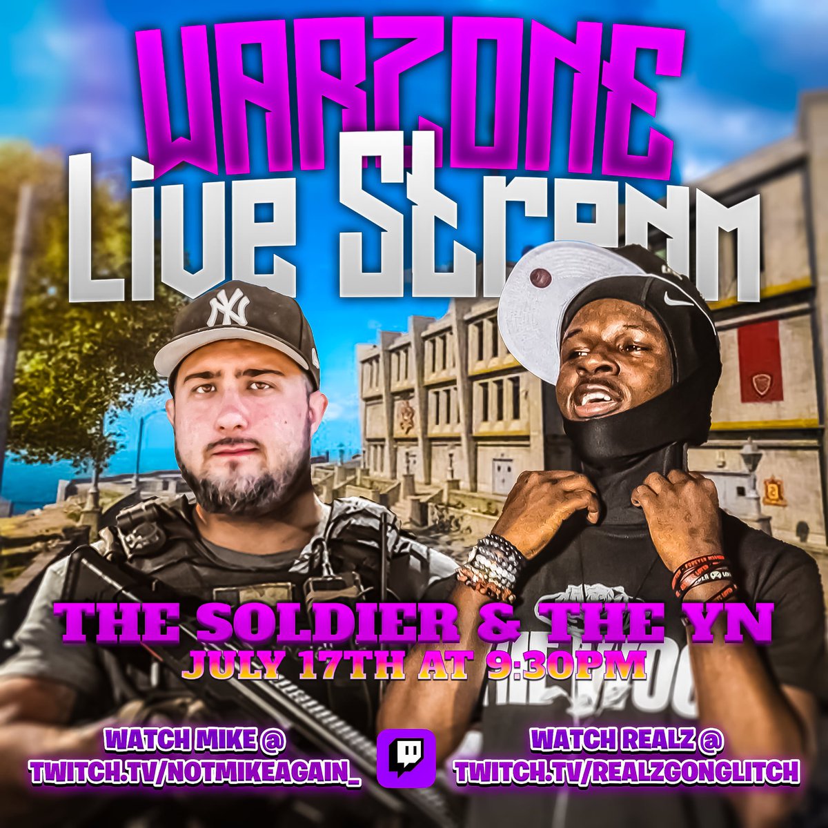 YN 🥷🏿 x American Solider 🇺🇸🪖  Goes Ina Warzone At Battle 💥💥Later Tonight On Twitch EST😹🔥

( twitch.tv/realzgonglitch )