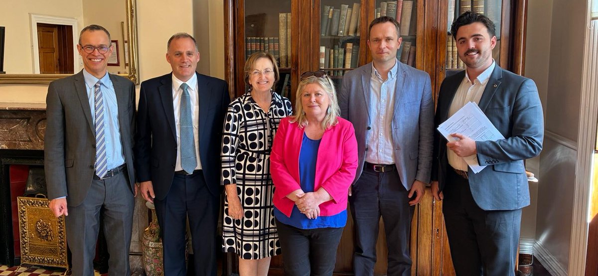 Great to welcome TDs Naoise Ó Muirí, Cian O'Callaghan, Denise Mitchell and Barry Heneghan to MIE this week. They met with President Prof Teresa O'Doherty, Registrar Dr Seán Delaney and incoming SU VP Ciarán Greene to discuss education, student experience and inclusive learning.