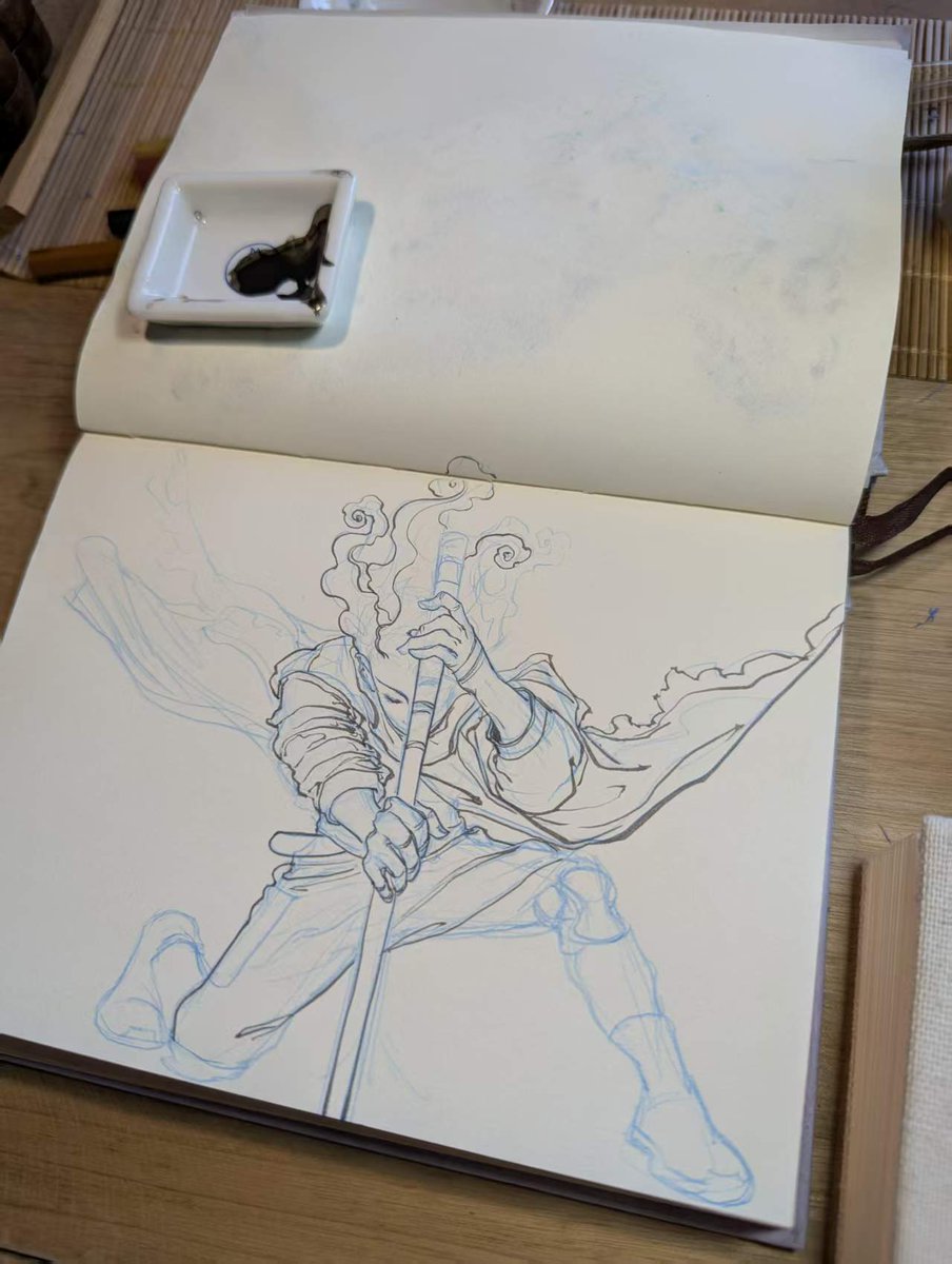 fourlanlan's tweet image. 发动法术的男子。
这是日常进行的画画练习。
绘制过程在youtube youtube.com/watch?v=oUlB9A… #artmoots