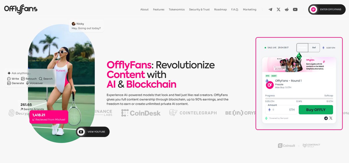 TheGemPad's tweet image. OfflyFans @offlytoken platform is set to revolutionize the content subscription landscape by enabling creative individuals to monetize their AI-generated photos and videos through cryptocurrency. ๐ช
You can read more about it in the article below ๐
cryptodaily.co.uk/2025/07/offlyfโฆโฆ