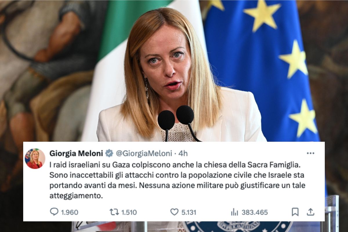 Oggi la presidente del Consiglio Giorgia #Meloni si indigna per i raid israeliani sulla popolazione civile. Ma quando si tratta di passare dalle parole ai fatti, revocando il Memorandum di intesa militare Italia-Israele e chiedendo la sospensione dell’accordo di associazione