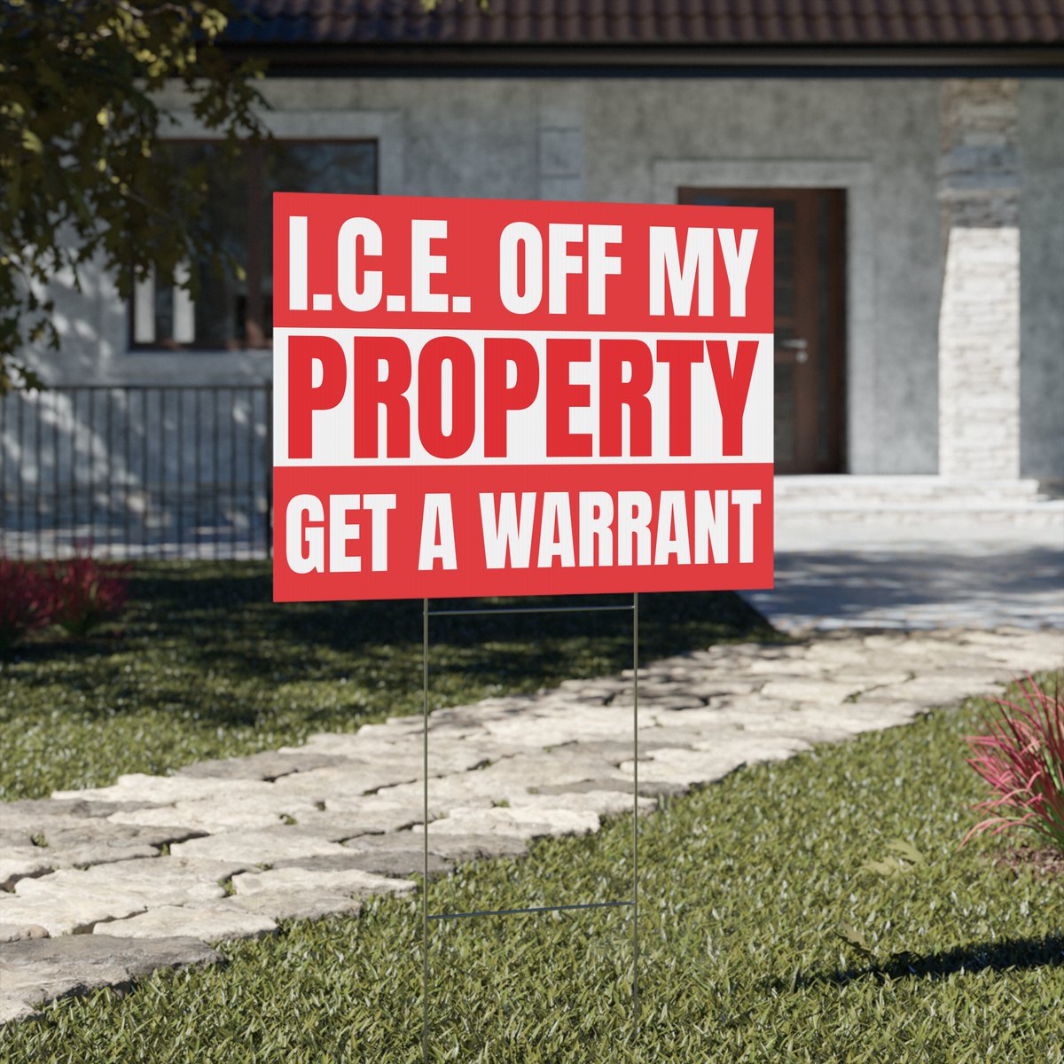 PhilTorcivia's tweet image. I.C.E. Off My Property Yard Sign by @GreatStuff4Meee  etsy.me/3GIycyE #ICE #immigrationreform