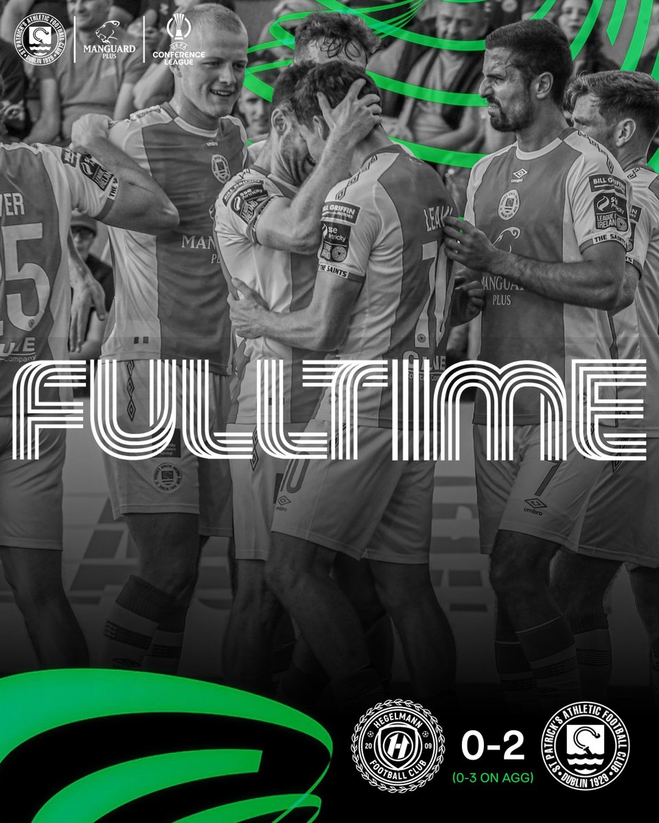 St Patrick's Athletic FC (@stpatsfc) on Twitter photo A brilliant performance in Lithuania sees the Saints win 2-0 on the night (3-0 on agg) in front a brilliant travelling support 👏👏
Mason Melia & Kian Leavy with the goals to send us in the <a href="/Conf_League/">UEFA Conference League</a> 2nd QR!
#StPatsFC 🔴⚪️ A brilliant performance in Lithuania sees the Saints win 2-0 on the night (3-0 on agg) in front a brilliant travelling support 👏👏
Mason Melia & Kian Leavy with the goals to send us in the <a href="/Conf_League/">UEFA Conference League</a> 2nd QR!
#StPatsFC 🔴⚪️