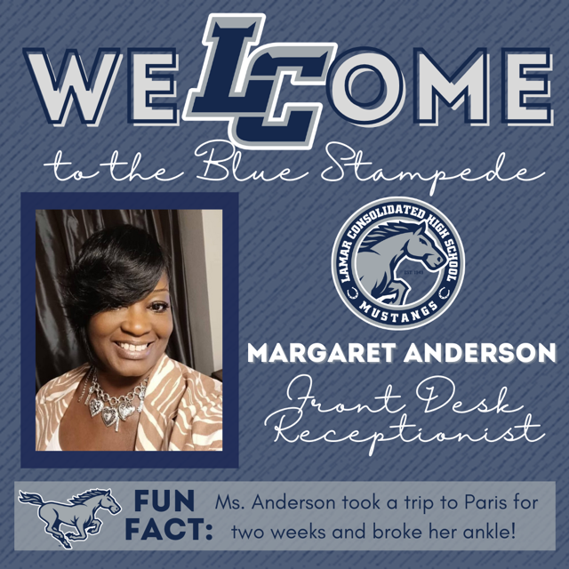 THELamarCHS's tweet image. π Welcome to the Herd! ππ΄Lamar Consolidated HS is thrilled to have you join our Blue Stampede family! Letβs Ride into an incredible year together! #BlueStampede #WelcometoLCHS