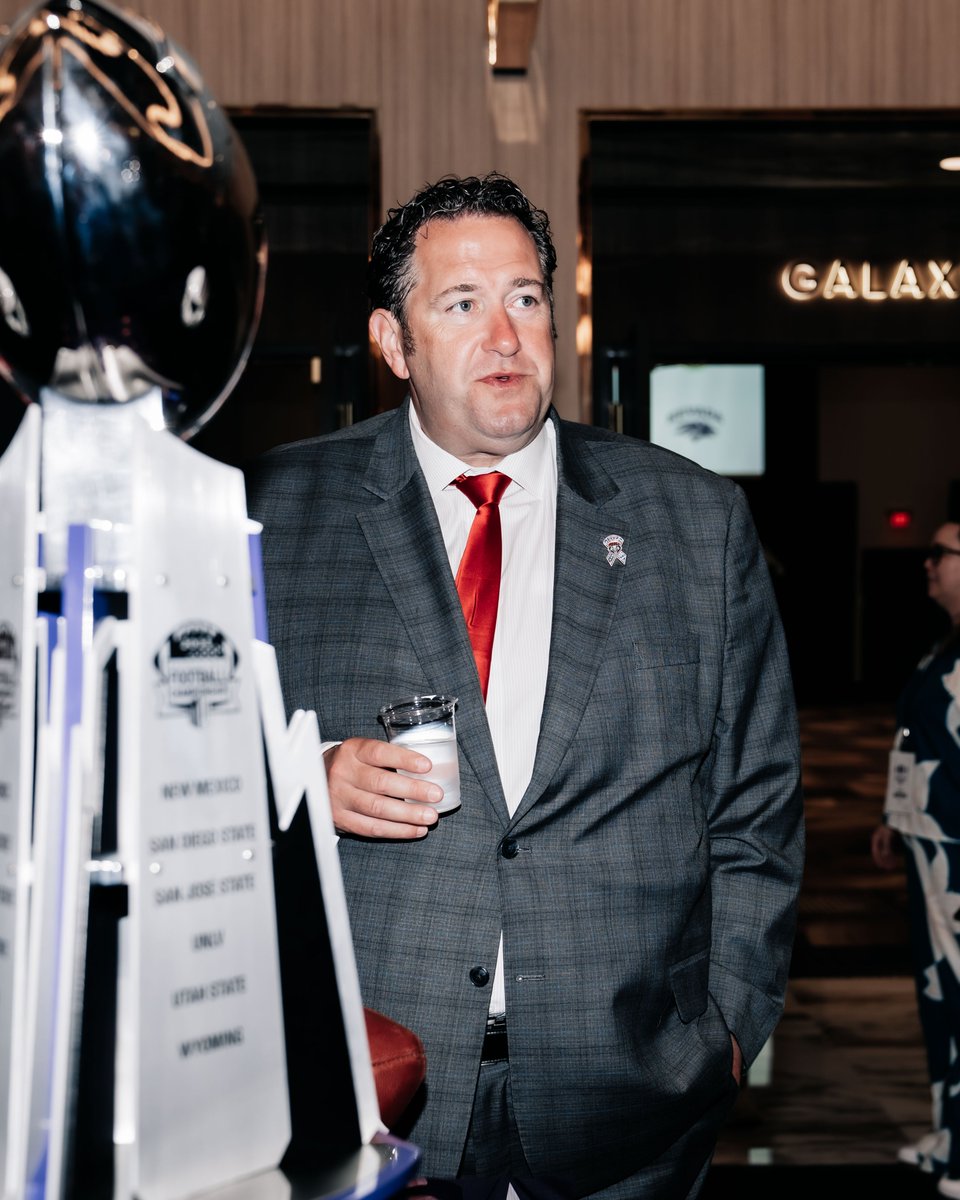 UNMLoboFB's tweet image. Good morning radio row! ๐ค @Coach_Eck
#GoLobos | ๐บ๐ | #MWFB