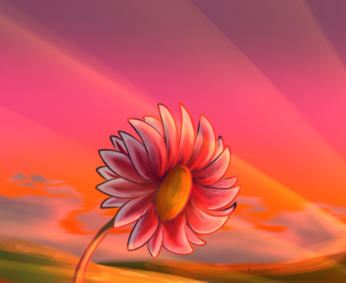 TLG_Arts's tweet image. ⋆。°✩ | - 🌄 💕 Se inclina la flor bañada en sol y color, como si el cielo la abrazara en su último rayo de amor 🌸 ✨ - | ✩°。⋆
✨ 🌿 | ━ ★ Un Dibujo de un Reto diario en un servidor de Arte ★ ━ | 🌿 ✨
#DigitalArt #FlowerArt #Art #FlorDigital #FlowerDrawing #CalmVibes