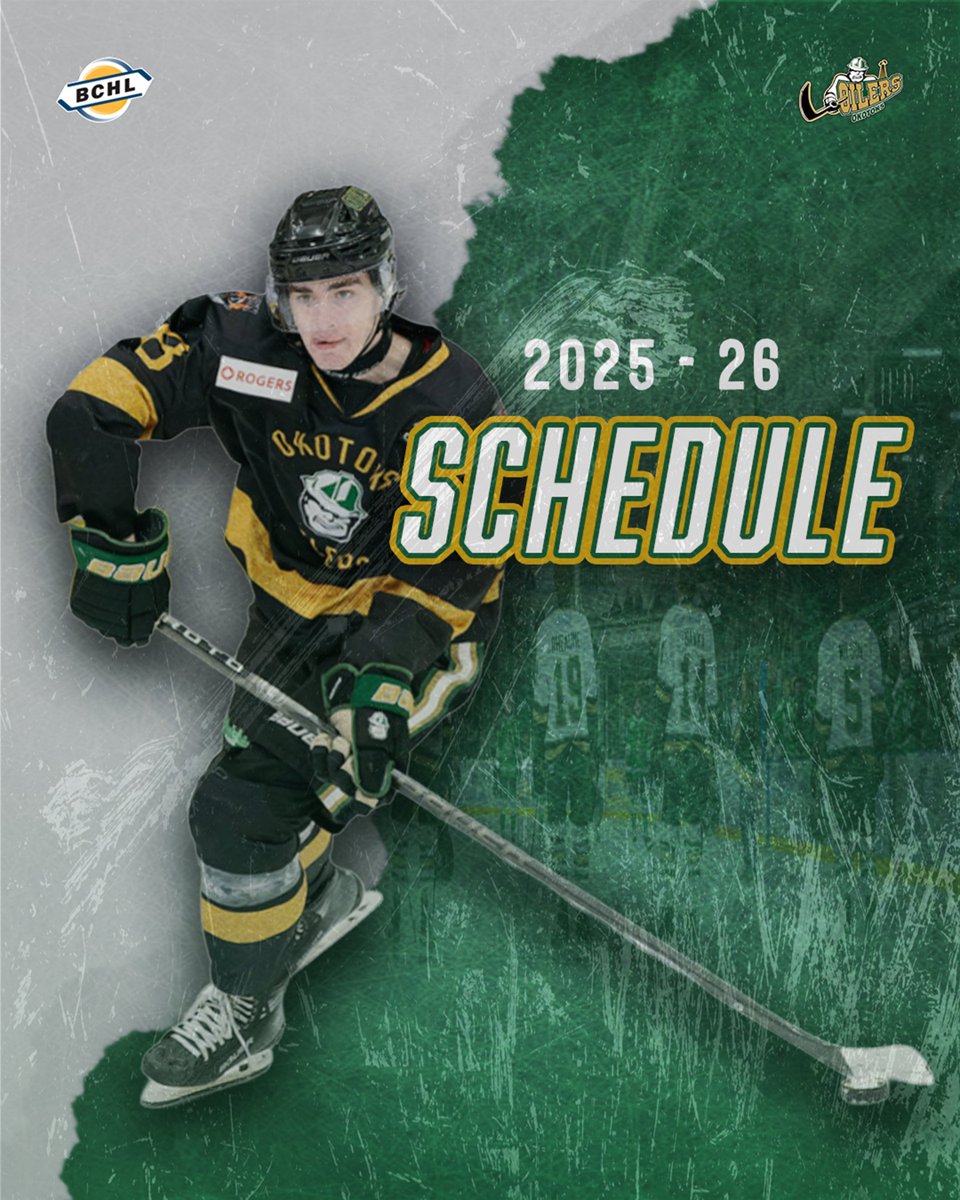 IT'S TIME!!!
Our 2025-26 season schedule is here! 🔥🔥🔥

The countdown to the season opener begins! Get your tickets at tickets.okotoksoilers.com

📷 Chad Goddard

#BuiltAlbertaStrong | #BCHL