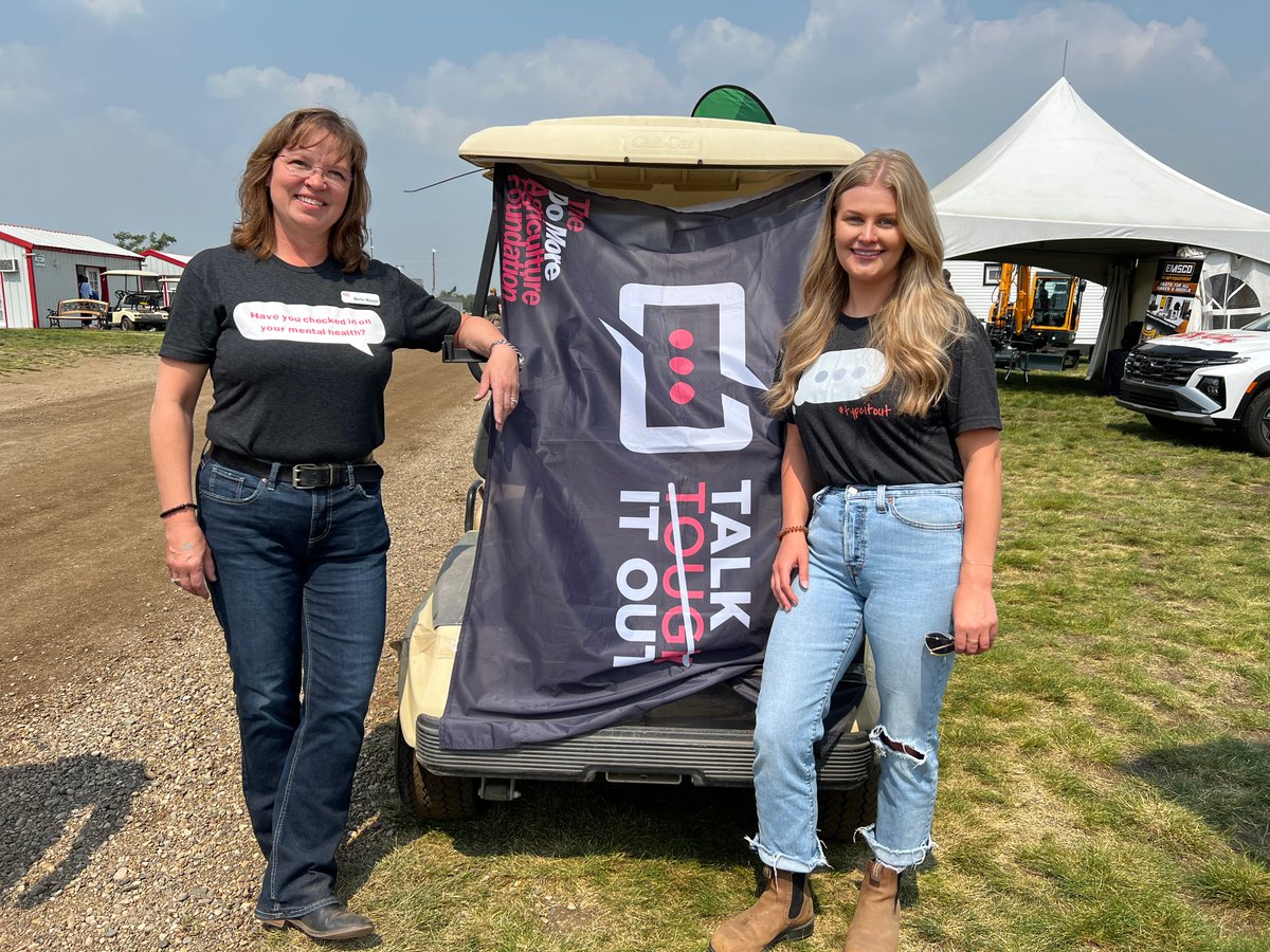 domoreag's tweet image. Our @AgInMotion Recap — Day 2 (July 16) with The Do More Agriculture Foundation
🌞 Hotter than Day 1 — and we’ve got the sunburns to prove it!
🟡 Today was all about connection. We met with fantastic partners including @SaskWheat and @BASFAgSolutions (yes, that’s us posing…