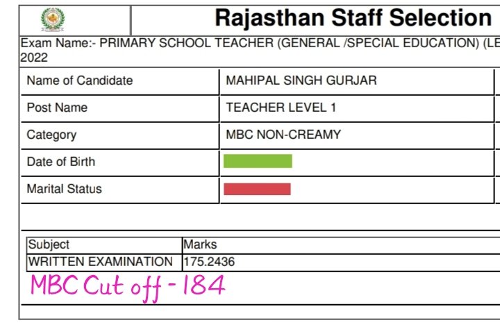 L1 भर्ती 2018 26000 पद  
L1 भर्ती 2021 15500 पद
L1 भर्ती 2022 21000 पद
L1 भर्ती 2025 5636 पद
पदों की संख्या देखकर क्या अंदाजा लगाएं ? 
क्या इस बार 250 marks में भी पार पड़ जायेगी 😂😔
मामलो दौरो कर दियो भजन्यो 🤗
#थर्ड_ग्रेड_में_पद_बढ़ाओ 
<a href="/O_MasterG/">सरकारी मास्टर BSTCधारी</a> <a href="/Kavimeena123/">Kavita Meena</a> <a href="/shoni_jatti/">Rekha choudhary</a>
