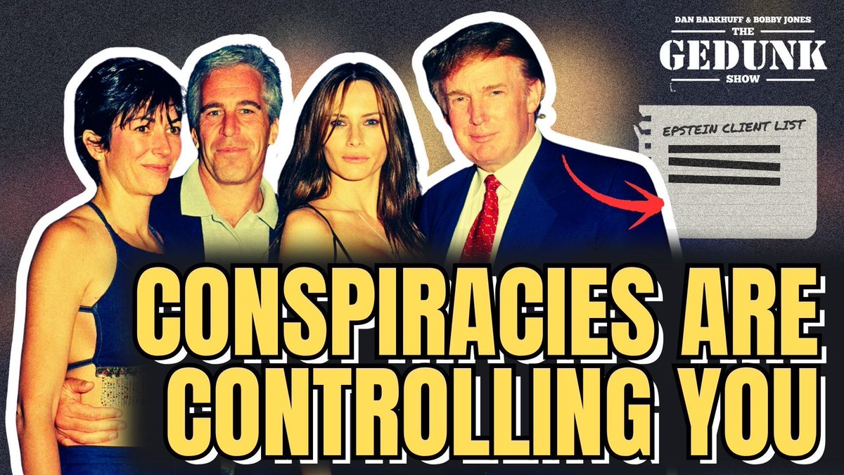thegedunkshow's tweet image. New episode is LIVE🚨NBA Draft rigged? NFL scripted? Deep state real?
🎙️ @brj42 & Dan unpack the rise of conspiracy culture—why we believe and how it shapes our lives.
🔗 Watch it here: youtu.be/WBqxpolfxY0