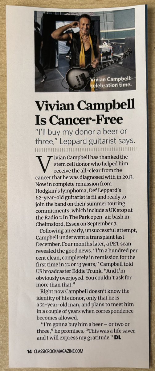 Let’s all buy this amazing 21 year old man a beer for helping out our beloved Viv! 👏👊💪🍺 <a href="/DefLeppard/">Def Leppard</a>  #viviancampbell #defleppard