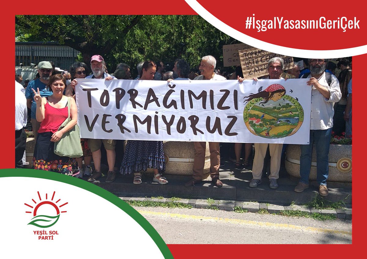 Gezi’de ayağa kalkan milyonlar yok mu oldu sanıyorsunuz?

Hiç bir yere gitmedik!

Buradayız!

Toprağımızı, suyumuzu, havamızı, doğamızı sizden kurtaracağız!

#İşgalYasasınıGeriÇek