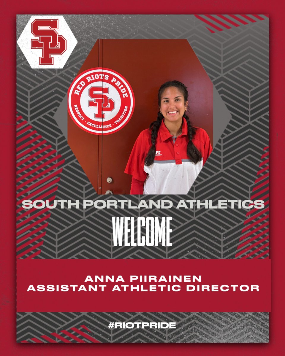 SPREDRIOTS's tweet image. The South Portland Athletic Department is pleased to welcome Anna Piirainen as our new assistant athletic director! Welcome to the team! #RIOTPRIDE