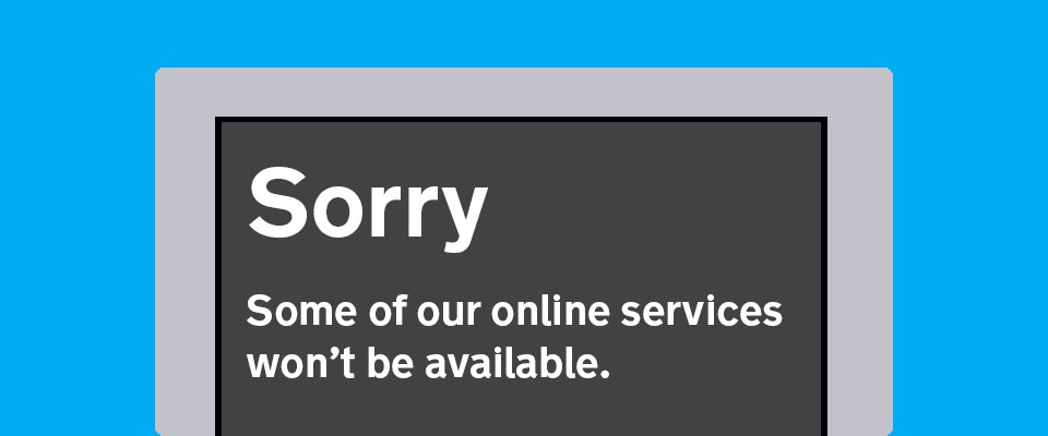 DVSAgovuk's tweet image. Some online driver services will be unavailable today, Thursday 17 July between 6pm and midnight. 🖥️
This is planned for essential maintenance ⚙️ Theory test services will still be available. ✔️ We apologise for any inconvenience.