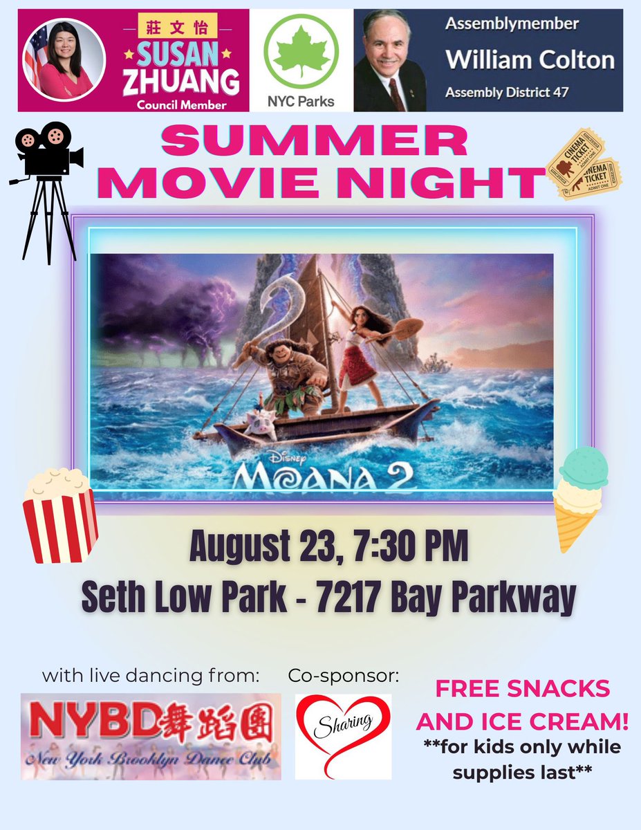 CMSusanZhuang's tweet image. Great news…movie night is back 🎥🎬🍿
We know how much you love it, we love it too. See you there!