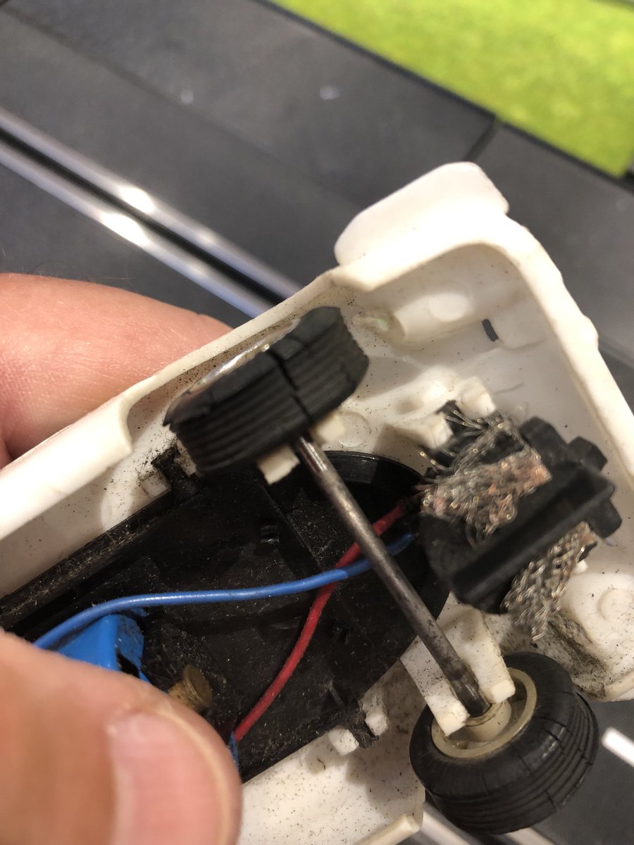 FormerCarPR's tweet image. I think the front tyres on my (French-production) Scalextric 917 are no longer safe, even at 1/32 of 200mph.