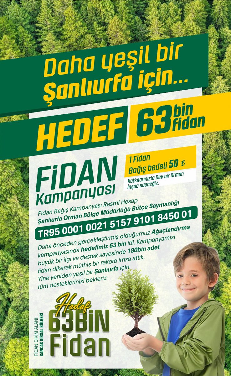 Saadet Aişeoğlu (@saadetaiseoglu) on Twitter photo Acilen ağaç dikmemiz gerekiyor !
Ağaç yoksa yağmur yok
Yağmur yoksa su yok
Kısaca HAYAT YOK !!!
<a href="/yarenhoca63/">Fatma Yaren Gül</a> <a href="/cihanhentes63/">MİMAR CİHAN HENTEŞ</a> <a href="/MatKarahan/">ibrahim karahan</a> <a href="/ahmet_tema/">Ahmet Sağır</a> <a href="/LEVENT_ZGZ1903/">LEVENT_ZGZ 🇹🇷</a> Acilen ağaç dikmemiz gerekiyor !
Ağaç yoksa yağmur yok
Yağmur yoksa su yok
Kısaca HAYAT YOK !!!
<a href="/yarenhoca63/">Fatma Yaren Gül</a> <a href="/cihanhentes63/">MİMAR CİHAN HENTEŞ</a> <a href="/MatKarahan/">ibrahim karahan</a> <a href="/ahmet_tema/">Ahmet Sağır</a> <a href="/LEVENT_ZGZ1903/">LEVENT_ZGZ 🇹🇷</a>