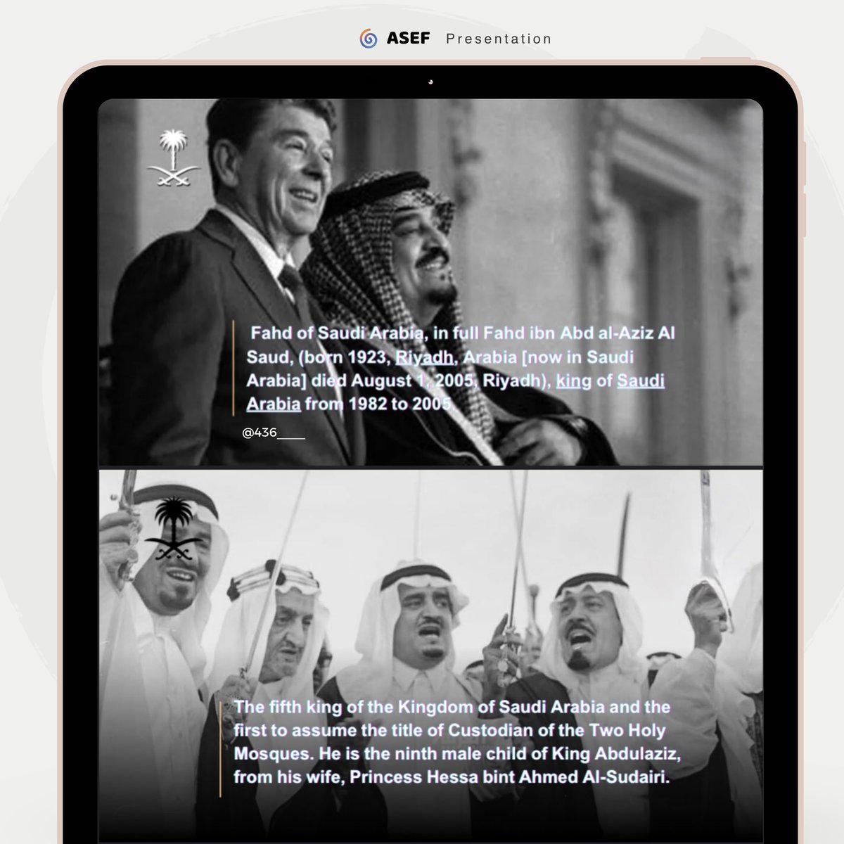 برزنتيشن #الملك_فهد طيب الله ثراه

متوفر للطلب &gt; 10 شرائح.