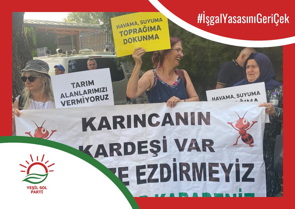 Ormanların, zeytinliklerin, meraların bir avuç şirkete peşkeş çekilmesine izin vermeyeceğiz
#işgalYasasınıGeriÇek