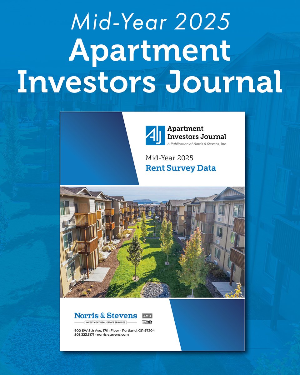 We are excited to share our Mid-Year 2025 Apartment Investors Journal! Our exclusive rent &amp; vacancy survey covers ± 350,000 units in the Portland Metro and other Willamette Valley areas, plus market updates for Portland, Salem, &amp; Eugene.

Check it out: ow.ly/sJPn50WrmEo