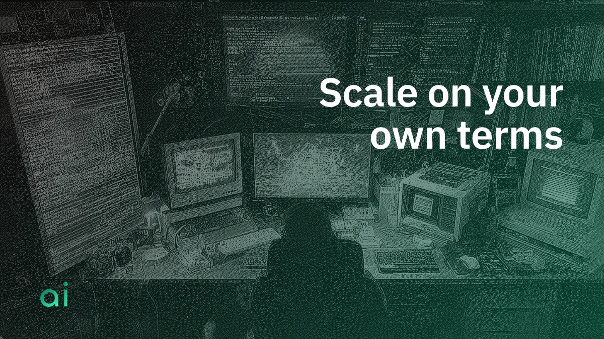aionxyz's tweet image. Too many options can be a bad thing — especially for AI devs
The all-in-one aion platform helps builders scale, and provides them the resources they need every step of the way.
From Series A to B, aion helps you:
→ Save cash
→ Model faster
→ Scale on your own terms.