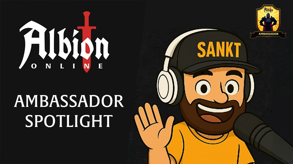 albiononline's tweet photo. ✨Ambassador Interview: Sankt!🎮

Get to know the radio host and daily companion to the Portuguese-speaking community, Sankt, 🗓️on July 18 at 20:00 UTC!

More: https://t.co/LiDMPfm2DO

#AlbionOnline #Ambassador #MMORPG https://t.co/L25c8hbpGj