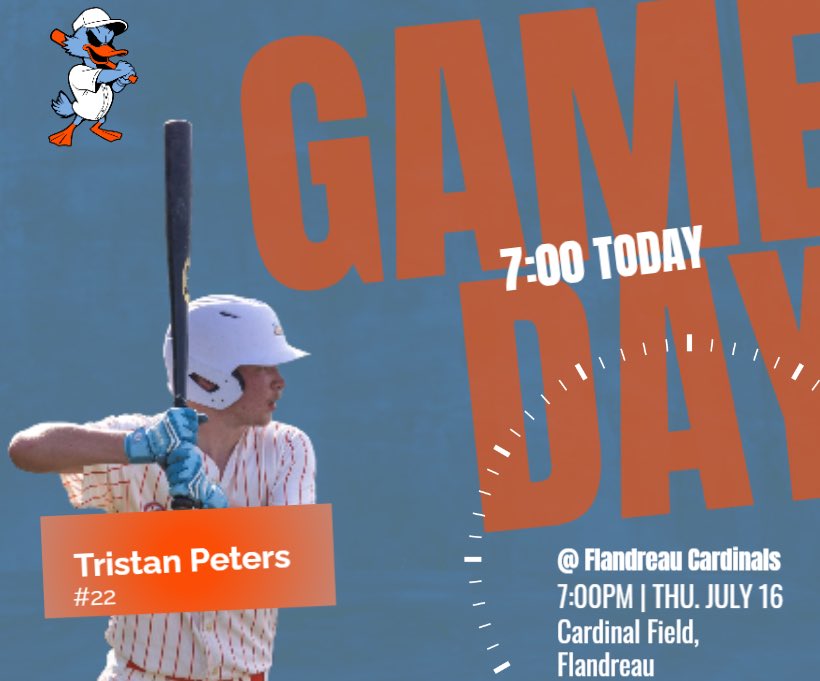 We take on the Cardinals in Flandreau tonight in the last game before districts! First pitch at 7:00!