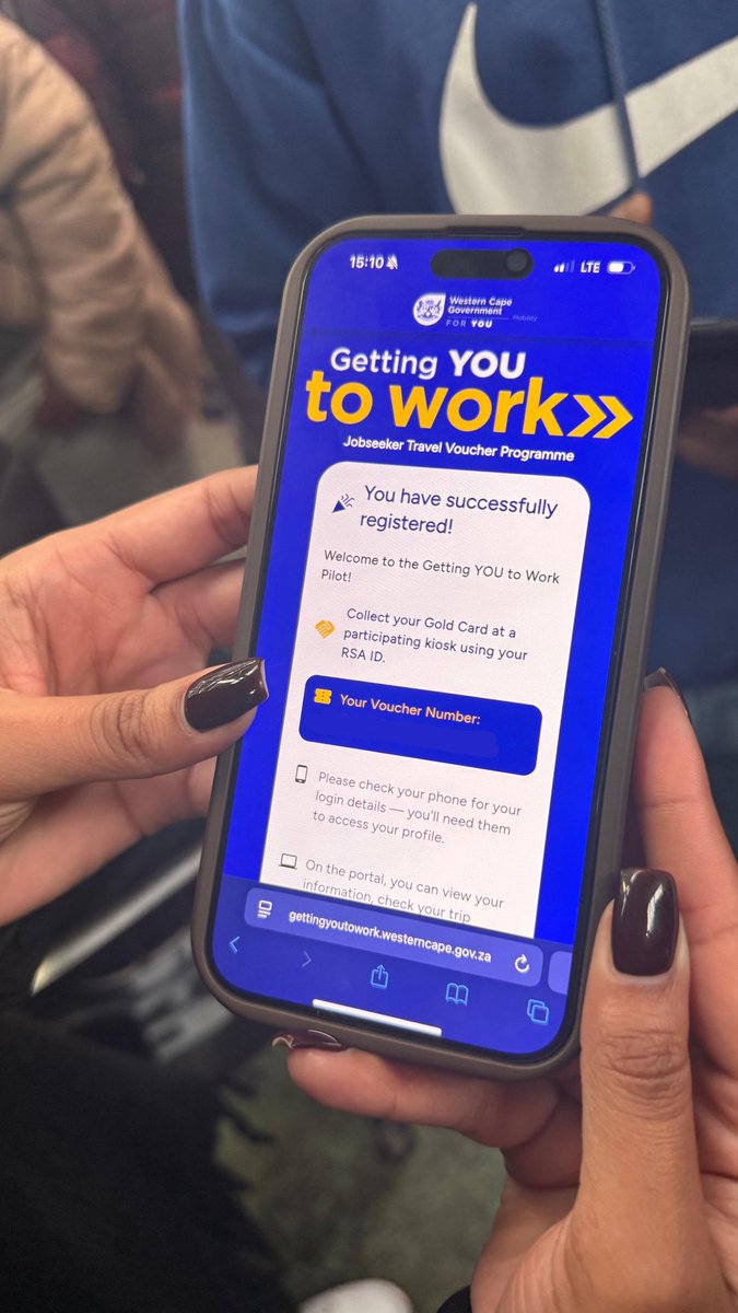 IsaacSileku's tweet image. In celebration of Mandela Day, jobseekers in Gugulethu received FREE travel vouchers to support their journey to employment. Empowering communities, one opportunity at a time. ๐ผ๐
Use the link, read, and get your FREE jobseeker voucher too!๐
gettingyoutowork.westerncape.gov.za