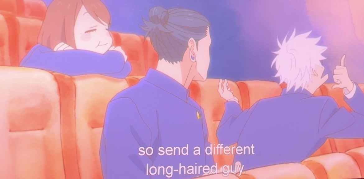 notice how gojo recognizes geto as a guy