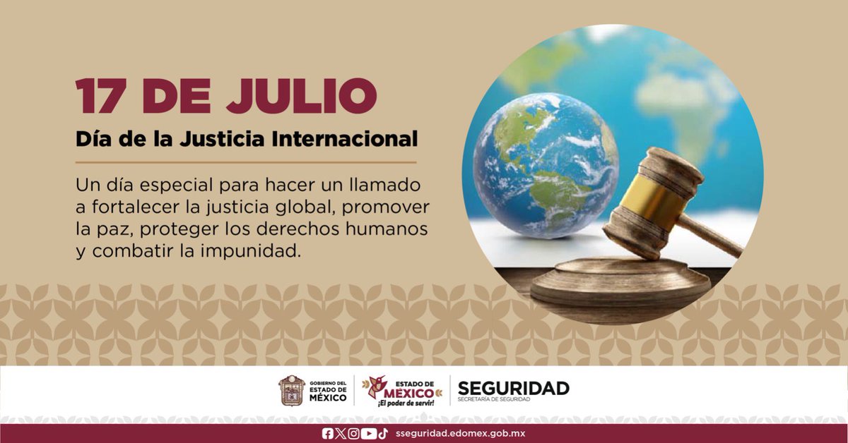 Mtro_CCastaneda's tweet photo. Desde la @SS_Edomex nos sumamos al llamado global por una justicia que defienda la paz, respete los derechos humanos y combata a la impunidad.

#JusticiaInternacional ⚖️
#ElPoderDeServir 🕊️ https://t.co/pxwOh1OSCY