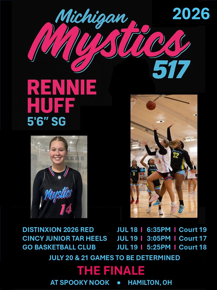 Updated schedule for this weekend!
<a href="/CoachColeCC/">Coach Cole</a> <a href="/Mystics517/">Michigan Mystics - Jackson</a>
