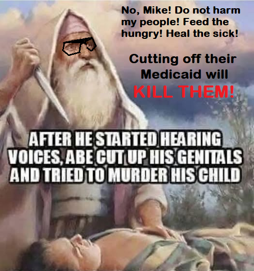 QuestBlackbeard's tweet image. Has #TrumpsLittleJohnson #MAGAMike prayed to Sky Daddy lately??? 🤣