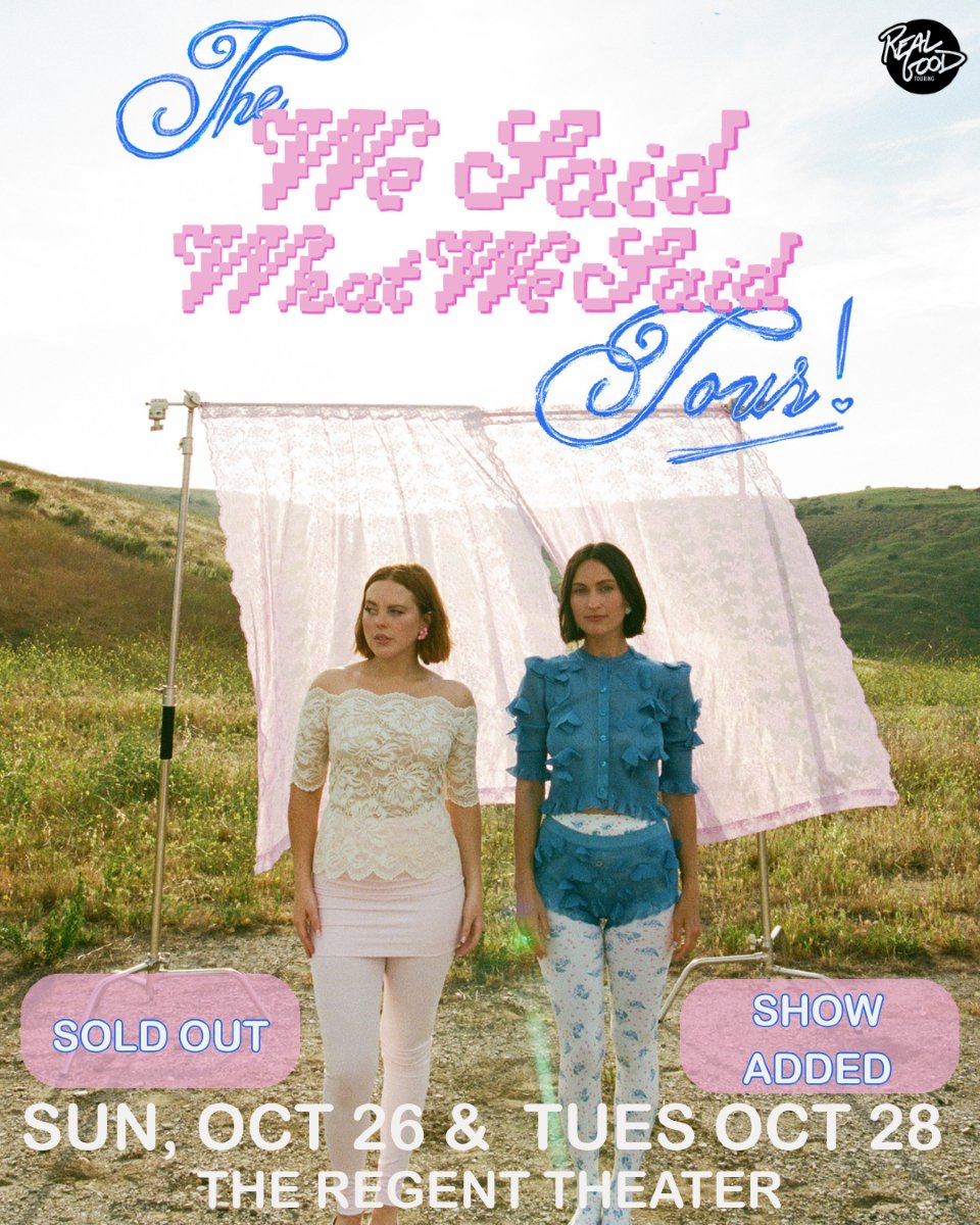 RegentTheaterLA's tweet image. Jaci Marie and Chelsey Jade just added a second date for What We Said Live at The Regent. Catch them on Tuesday, October 28th! 👯♀️
Join your favorite besties for a night of real talk on health, business, and relationships. Tickets are on sale now at regentdtla.com 🎫