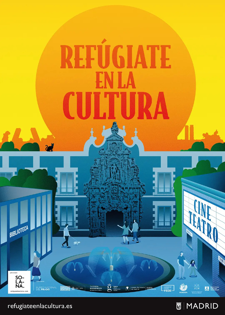 CineEmbajadores's tweet image. Nos sumamos a #RefúgiateEnLaCultura y las primeras sesiones de la tarde (a las 16:00 y 16:30) son MÁS BARATAS 😉
¿No soportas más este calor? Entra en nuestras salas y refúgiate en la cultura! cinesembajadores.es/madrid/