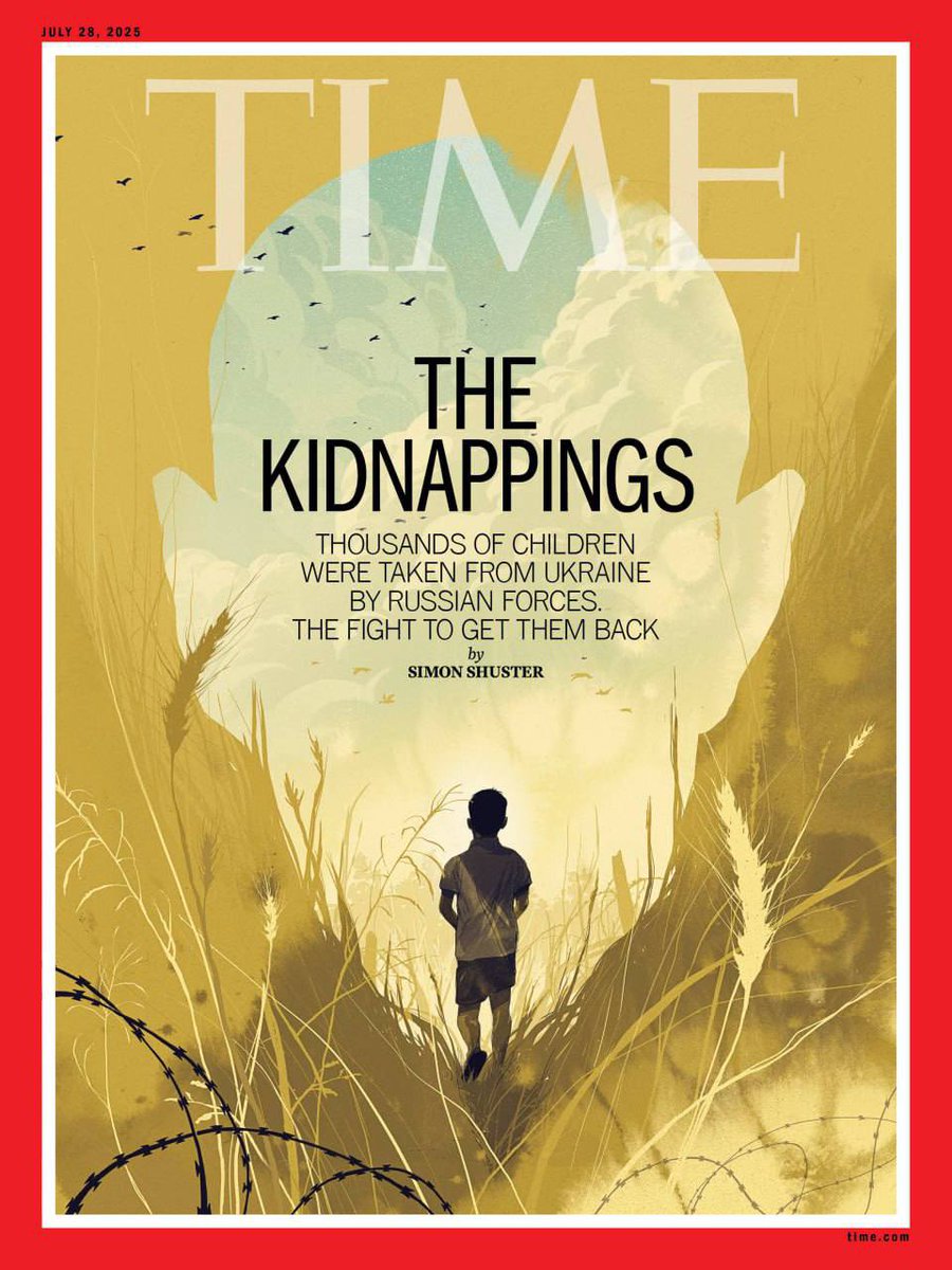 I don’t know if you read Time magazine, but this cover made me stop and share.

It comes with an investigation into the mass abduction and forced displacement of Ukrainian children by russian forces.

I’m grateful this story is getting the attention it deserves.