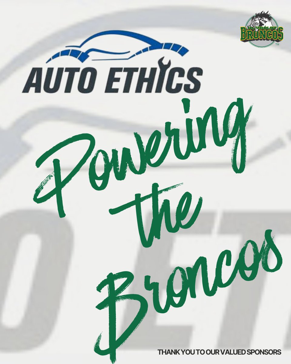 HumboldtBroncos's tweet image. A big thank you to Auto Ethics for supporting the Humboldt Broncos this season!
Whether it’s keeping vehicles looking their best or backing hometown hockey, Auto Ethics takes pride in doing things the right way. Their commitment to quality and community makes them a great fit…