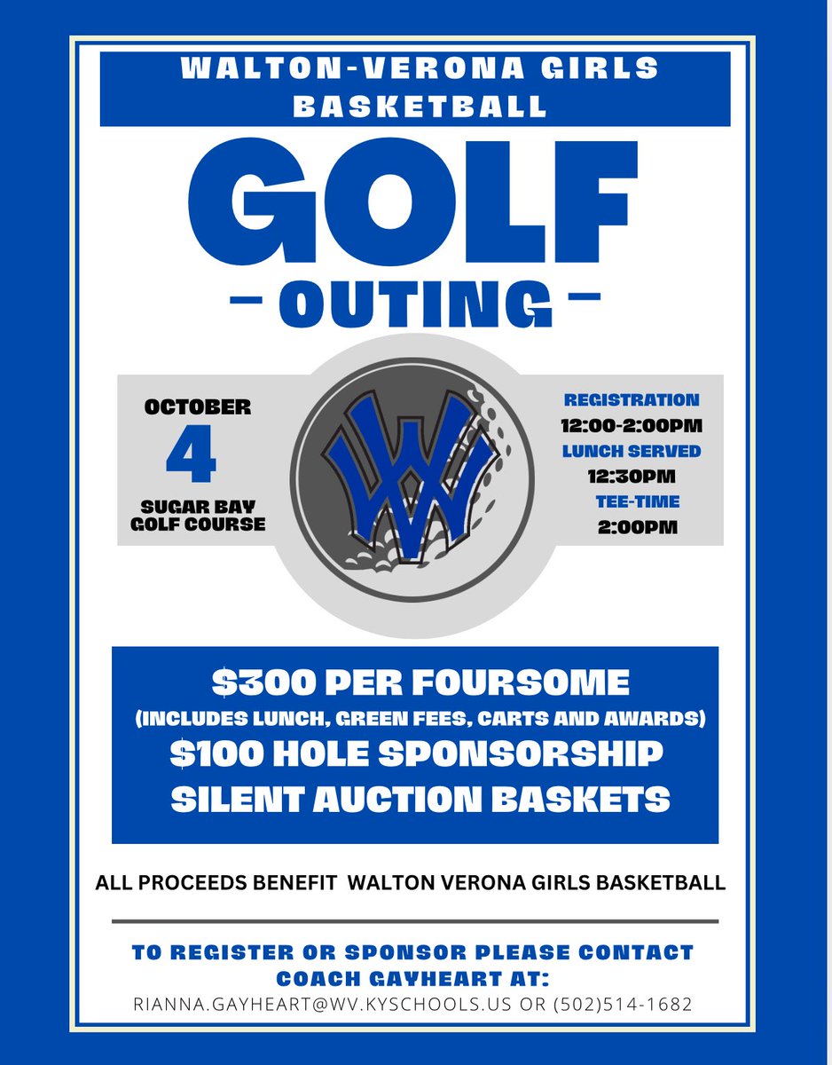 Girls Basketball Golf Outing 2025! Hope to see you all there!