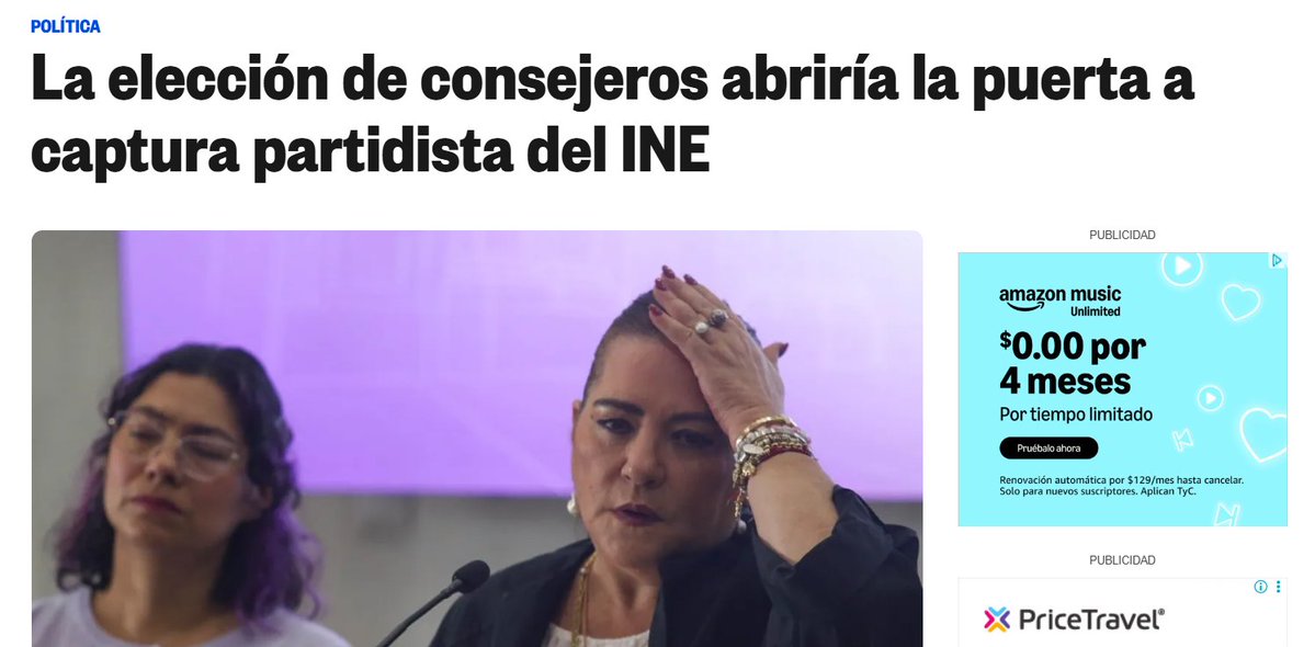 malaraotaola's tweet image. 🚨 Alerta 🇲🇽 🚨
- La elección de consejeros permitiría la captura partidista del INE
- O peor, por el partido en el poder, algo que México superó al crear el IFE
-Eliminar la representación proporcional=eliminar la pluralidad democrática
Mi opinión 👇
rb.gy/wy2k9g