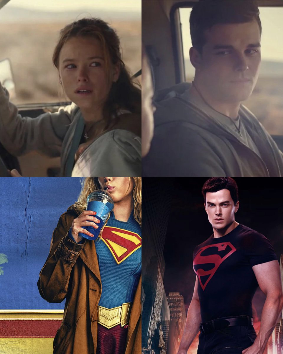 Supergirl &amp; Superboy!

Joshua Orpin and Milly Alcock in the series ‘Upright’ (2019)
