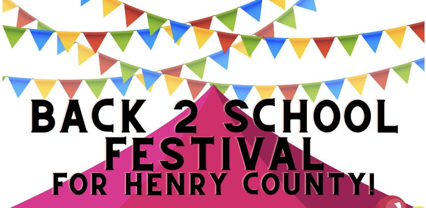 Monday, July 28 is the Annual Back to School Festival!
10:00 AM Christian Love Help Center: Backpacks &amp; Grade-Level Supplies
11:00 AM -1:30 PM Henry County Library: Haircuts, Vision &amp; Dental Screenings
12-2:00 PM Arts Pavilion: Supplies, Raffle Prizes, &amp; Free Student Lunches