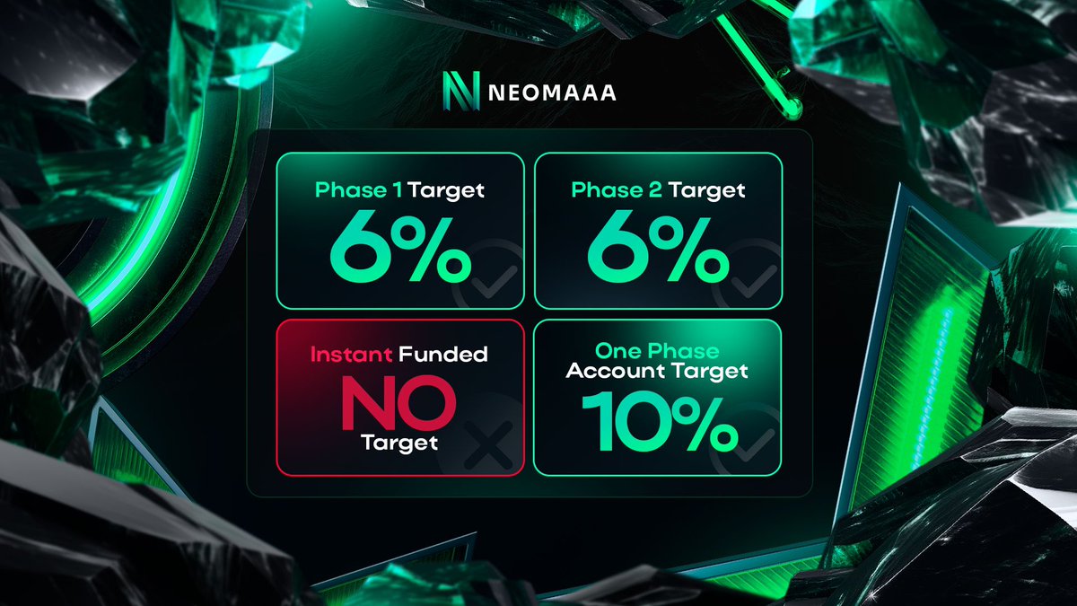 Basitiano Fx 📉 (@basitiano1) on Twitter photo 🎯 Want to get funded and earn real payouts?
NEOMAAA has the plan for YOU! 💰📊
🚦 2-Phase Challenge:
• Phase 1 Target – 6%
• Phase 2 Target – 6%
⚡ One-Phase Challenge:
• Just 10% target and you’re funded!
Let your trading skills pay off!!
<a href="/neomaaafunds/">NeomAAA Funds | Prop Trading Firm</a> 🎯 Want to get funded and earn real payouts?
NEOMAAA has the plan for YOU! 💰📊
🚦 2-Phase Challenge:
• Phase 1 Target – 6%
• Phase 2 Target – 6%
⚡ One-Phase Challenge:
• Just 10% target and you’re funded!
Let your trading skills pay off!!
<a href="/neomaaafunds/">NeomAAA Funds | Prop Trading Firm</a>