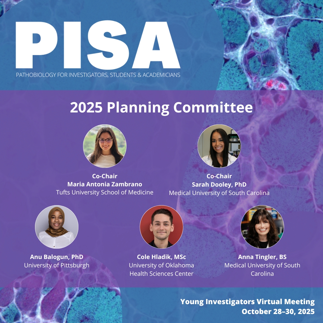ASIPath's tweet image. Meet the #PISA2025 planning committee! #YoungInvestigators #VirtualMeeting #PathobiologyResearch pisa25.asip.org
@TuftsMedSchool @MedUnivSC @PittDeptofMed @OUHealth