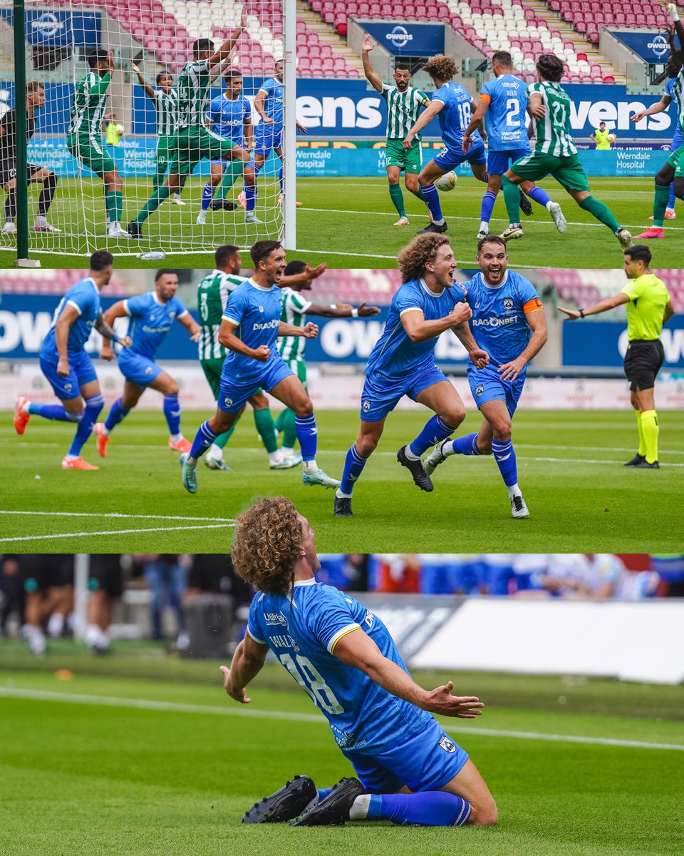 The leveller for <a href="/HaverfordwestFC/">Haverfordwest County AFC 🏴󠁧󠁢󠁷󠁬󠁳󠁿</a> smashed home by Greg Walters 👊