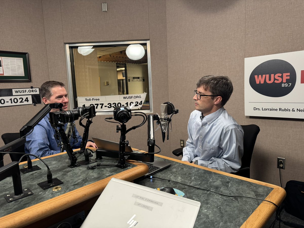 blamarre's tweet image. “It is important for all of us to learn more about the weather hazards that occur where we live and empower ourselves with actionable information”. Thanks to @doctorgracyn for organizing the interview with @matthew_peddie @FloridaMatters today to discuss weather impacts. #flwx