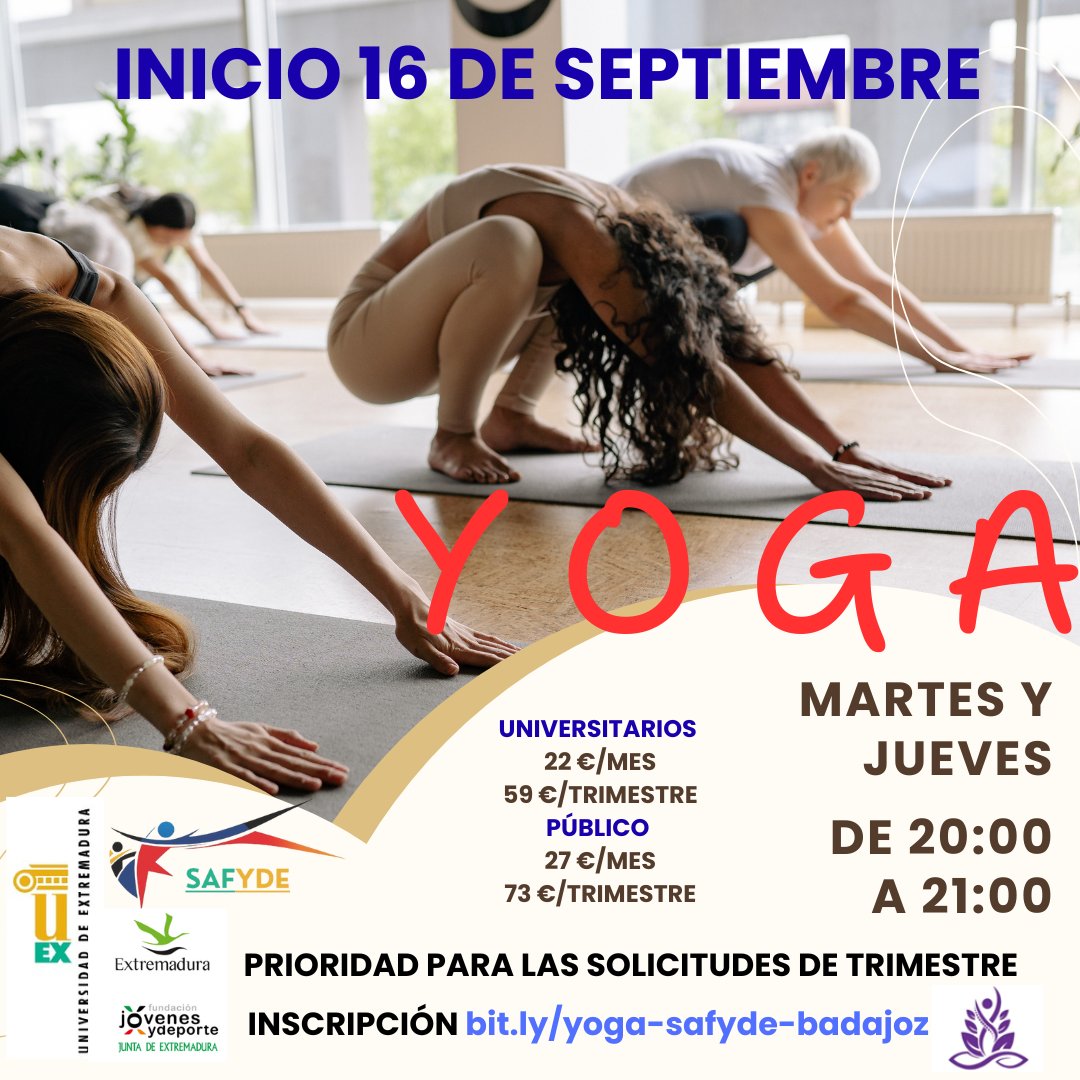 SAFYDE-UEx (@safydeuex) on Twitter photo Desde mediados de septiembre iniciamos nueva actividad en el Campus Badajoz de Universidad de Extremadura
TODA LA INFO en nuestra web safyde.unex.es/actividades-di…
<a href="/infouex/">UEx</a> <a href="/ExtensionUex/">Extensión Universitaria UEx</a> <a href="/SocialUex/">Consejo Social UEX</a> <a href="/UexBiblioteca/">Biblioteca Universidad de Extremadura</a> <a href="/UExDivulga/">Cultura Científica UEx</a> Desde mediados de septiembre iniciamos nueva actividad en el Campus Badajoz de Universidad de Extremadura
TODA LA INFO en nuestra web safyde.unex.es/actividades-di…
<a href="/infouex/">UEx</a> <a href="/ExtensionUex/">Extensión Universitaria UEx</a> <a href="/SocialUex/">Consejo Social UEX</a> <a href="/UexBiblioteca/">Biblioteca Universidad de Extremadura</a> <a href="/UExDivulga/">Cultura Científica UEx</a>