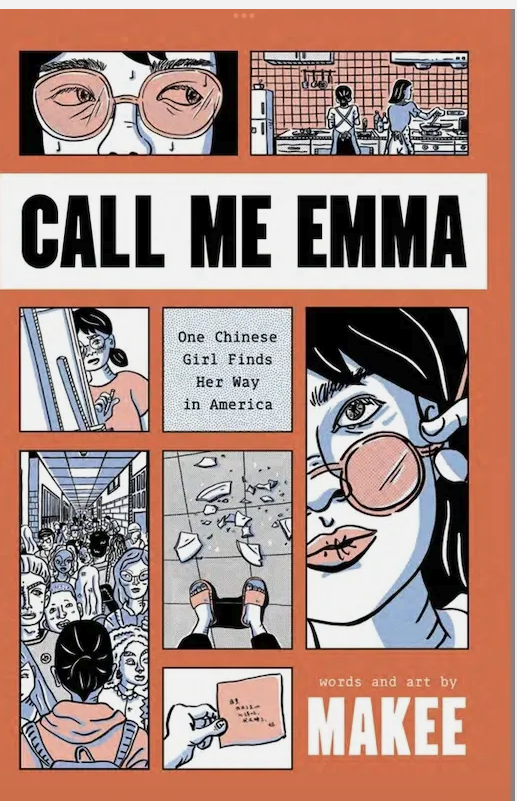 jsandler1978's tweet image. Just interviewed debut cartoonist Makee about Call Me Emma (Street Noise Books, May 2025), a moving YA graphic memoir about her immigration from China to NYC. Honest, funny, and beautifully drawn.
🎤 Read the interview: graphicmemoir.co.uk/f/graphic-memo…
#GraphicMemoir #CallMeEmma